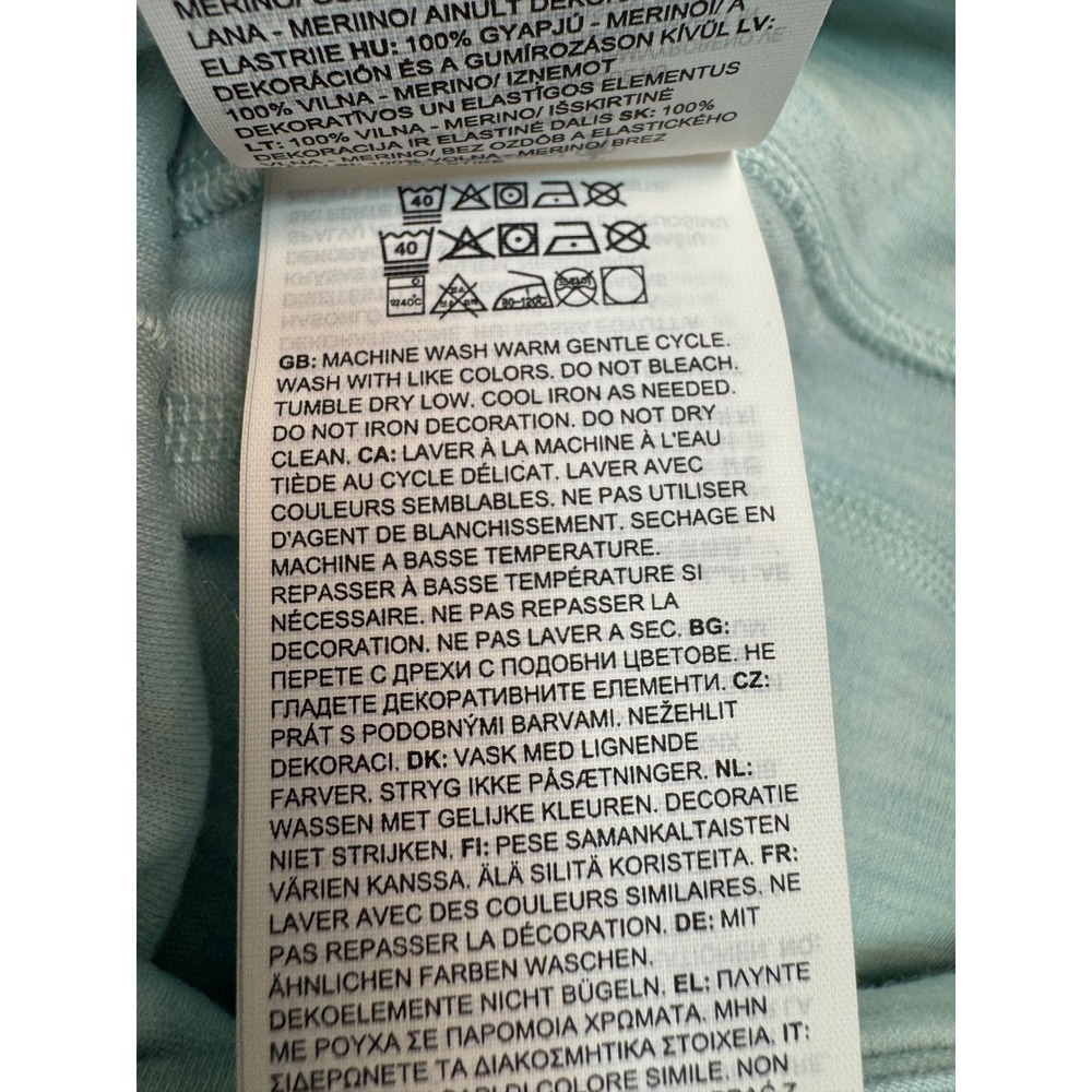 Smartwool Classic Thermal Merino Base Layer Bottoms Bleached Aqua Heather - Picture 9 of 15